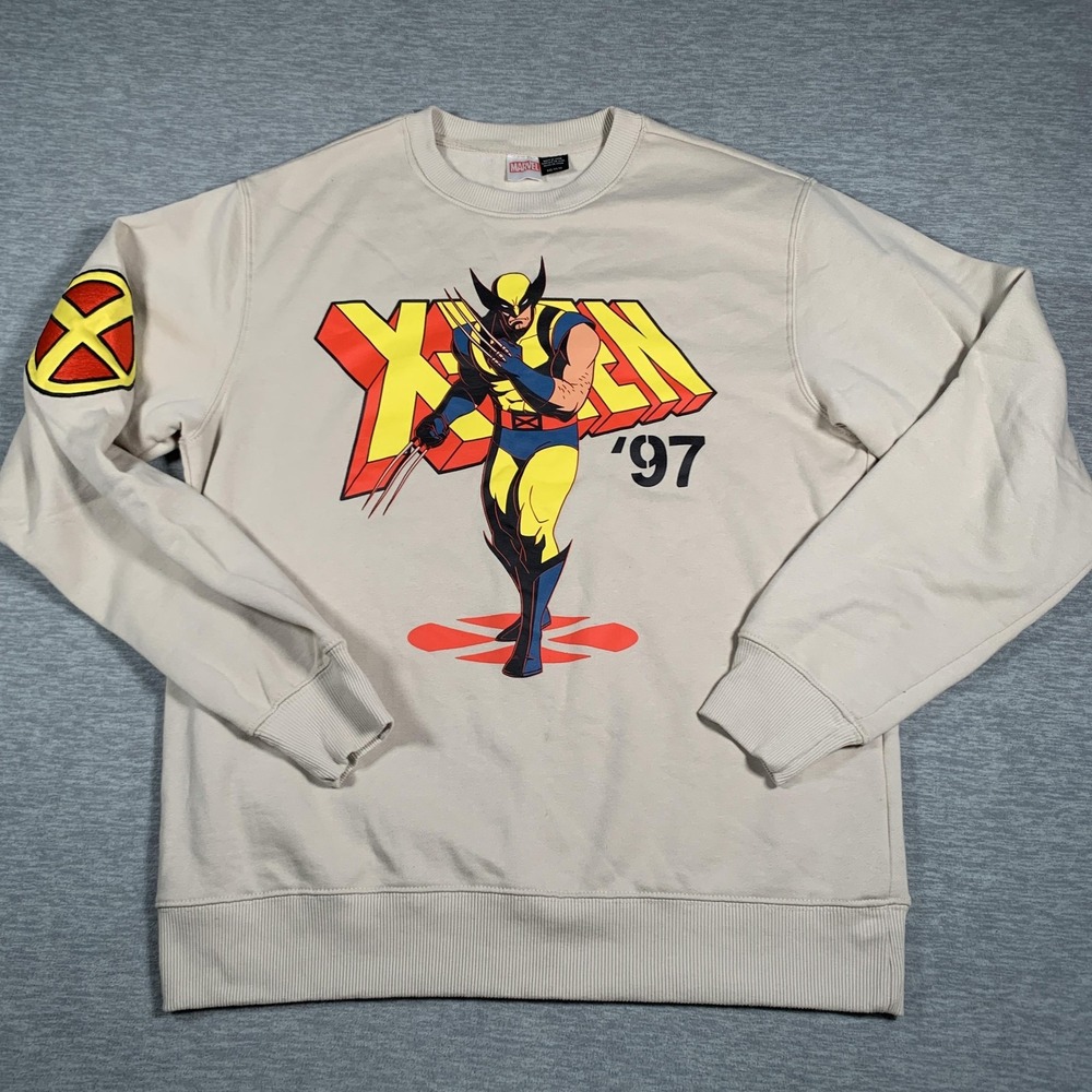 Marvel X-Men 97 Sweatshirt Mens‎ Medium Wolverine Crewneck Retro Pullover